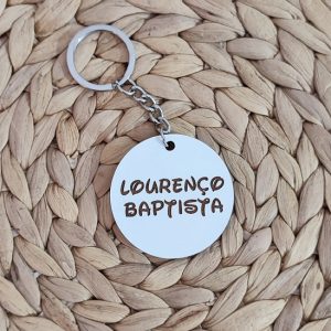 Identificador de Mochila - madeira