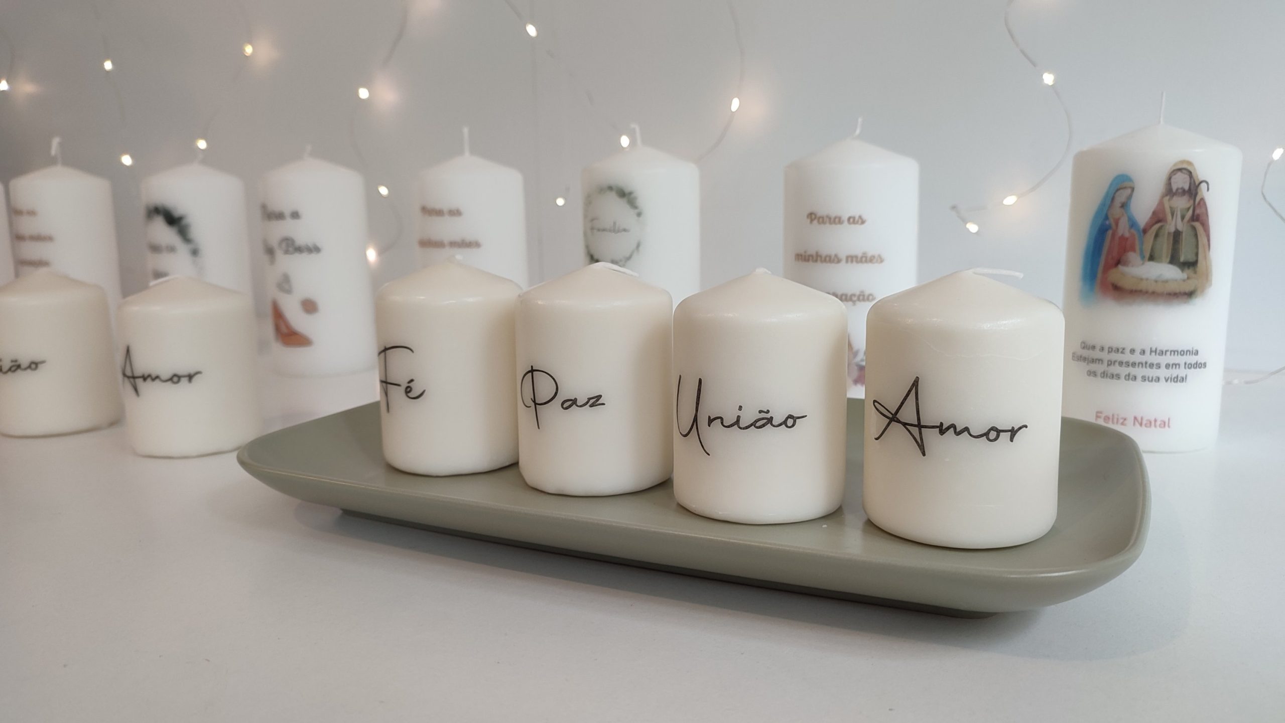 Conjunto de Velas “Amor, União, Paz e Fé” - Image 2