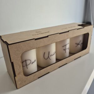 Conjunto de Velas “Amor, União, Paz e Fé”